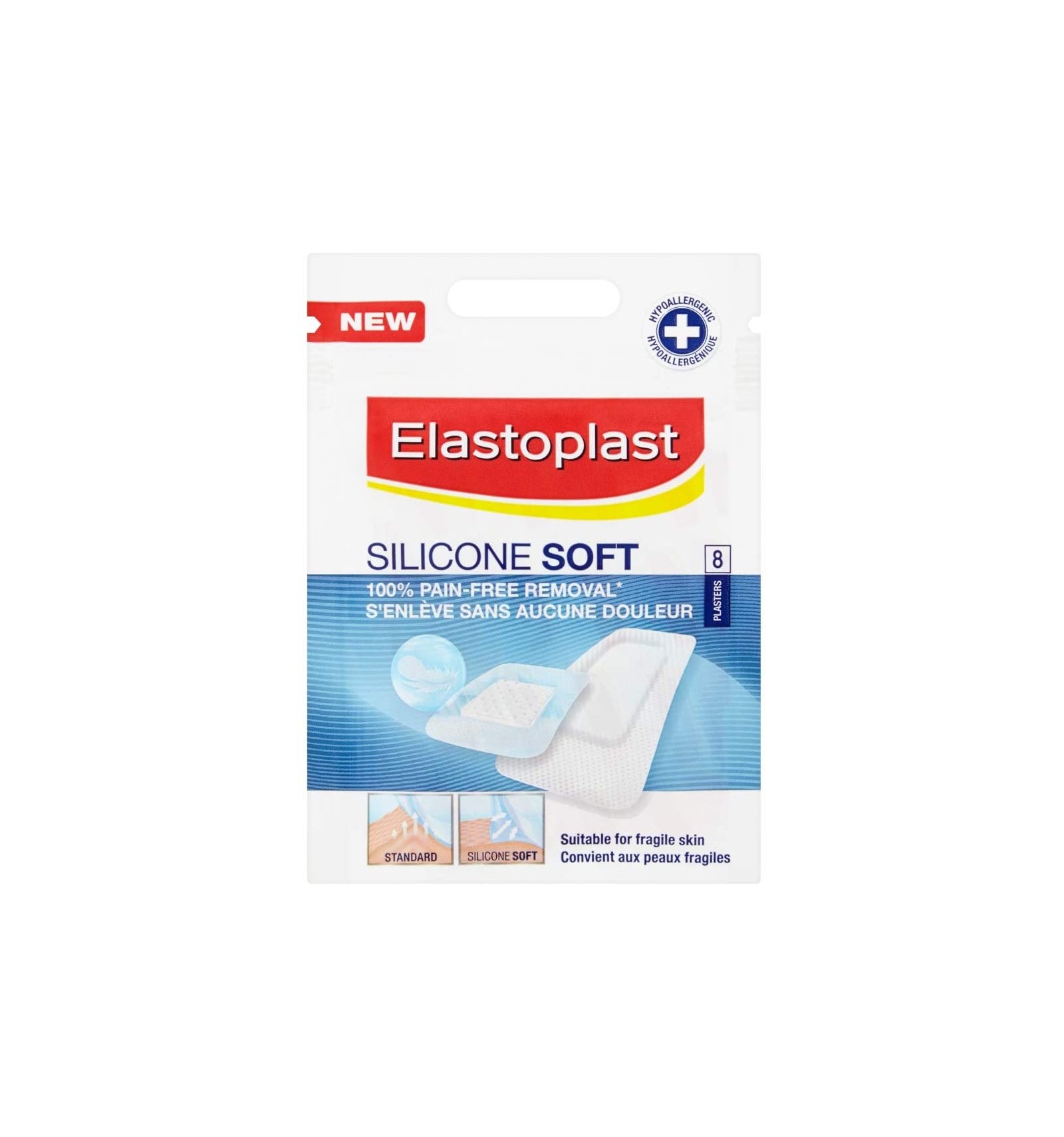 Elastoplast Silicone Soft 8 Plasters
