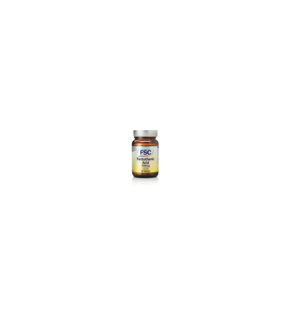 FSC Vitamin B5 (Pantothenic Acid) 500mg -30 Tablets - Britix Official