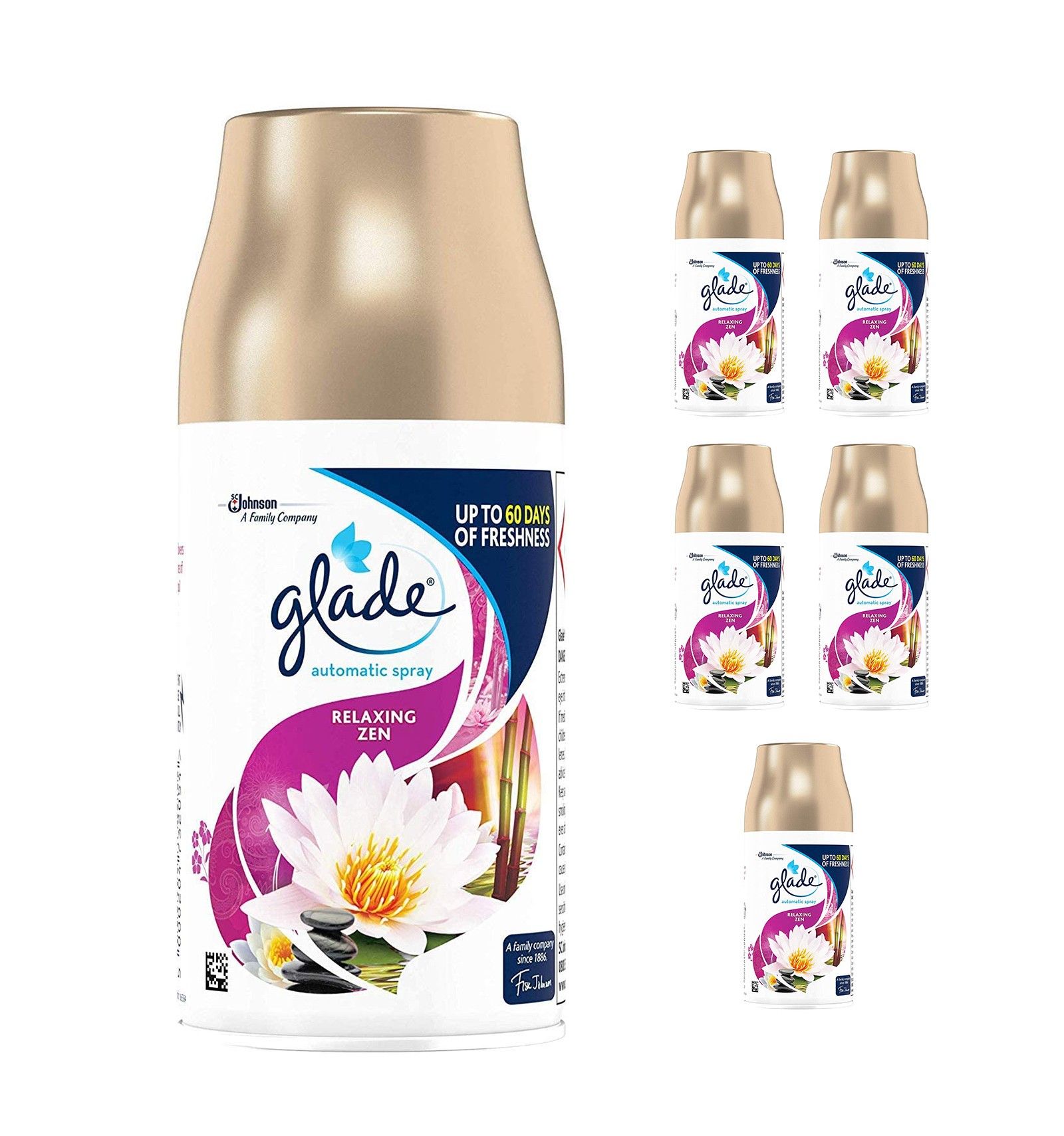 Glade Automatic Air Freshener Refill, Auto Spray Scent for Home, Relaxing Zen, 269ml