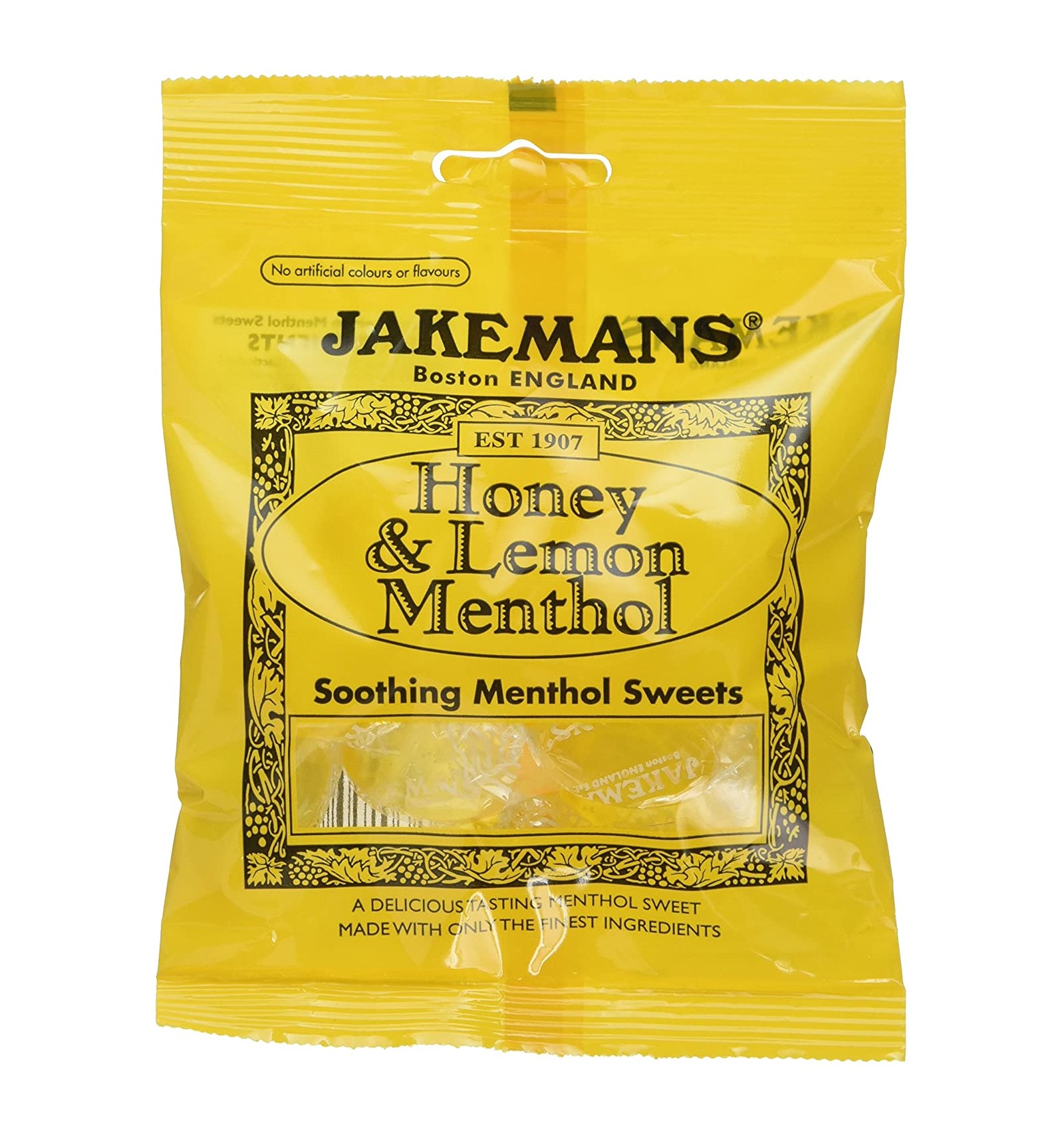Jakemans Honey and Lemon Menthol Lozenges 100g