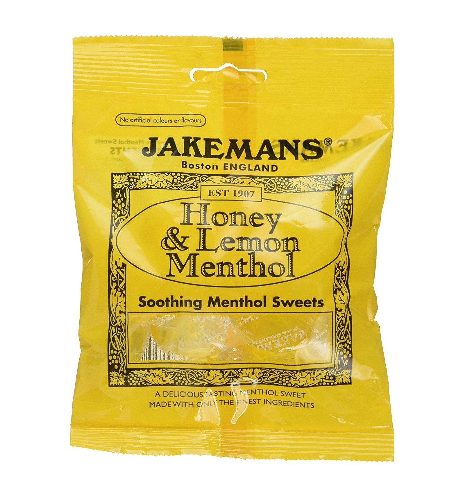 Jakemans Soothing Menthol Sweets Honey and Lemon Flavour ( Pack of 3 )