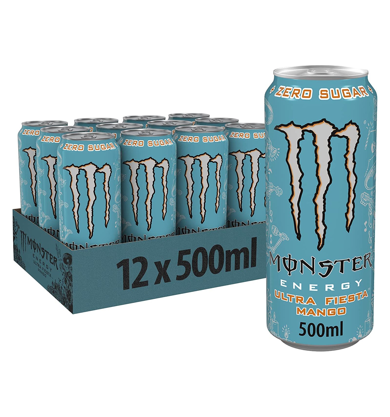 Monster Energy Ultra Fiesta Mango 12 x Cans, 500ml