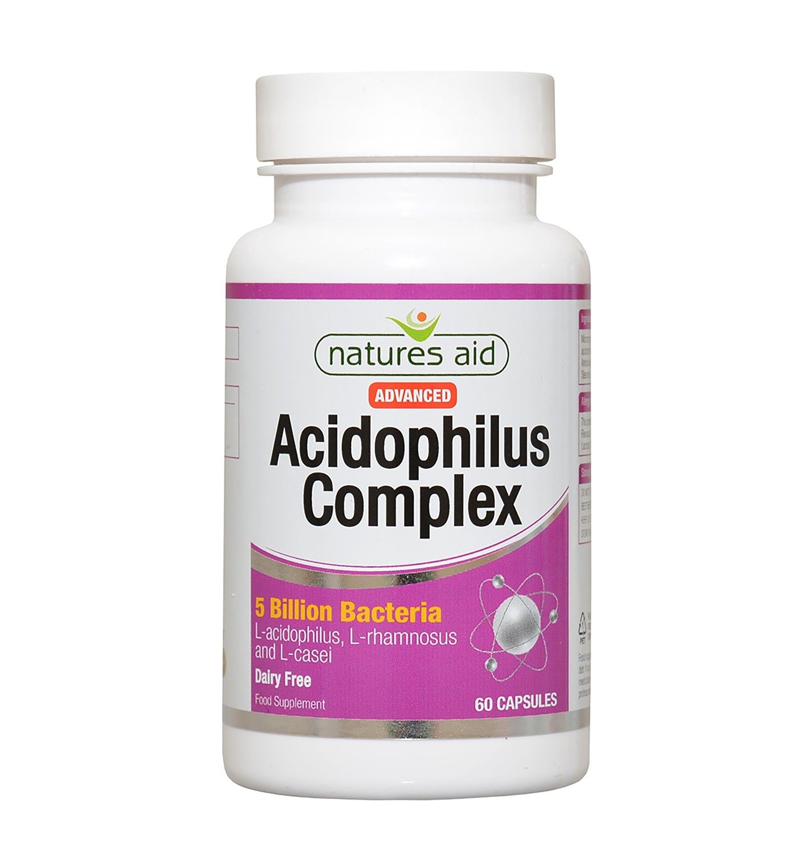Natures Aid Acidophulus Complex 50mg - 60 Capsules