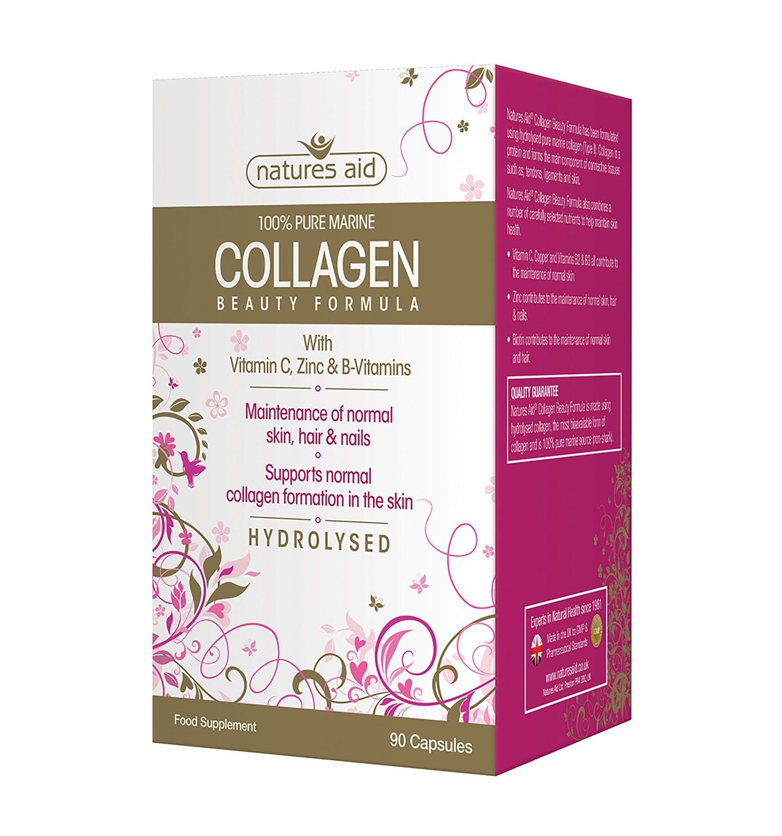 Natures Aid Collagen Beauty Formula - 90 Capsules