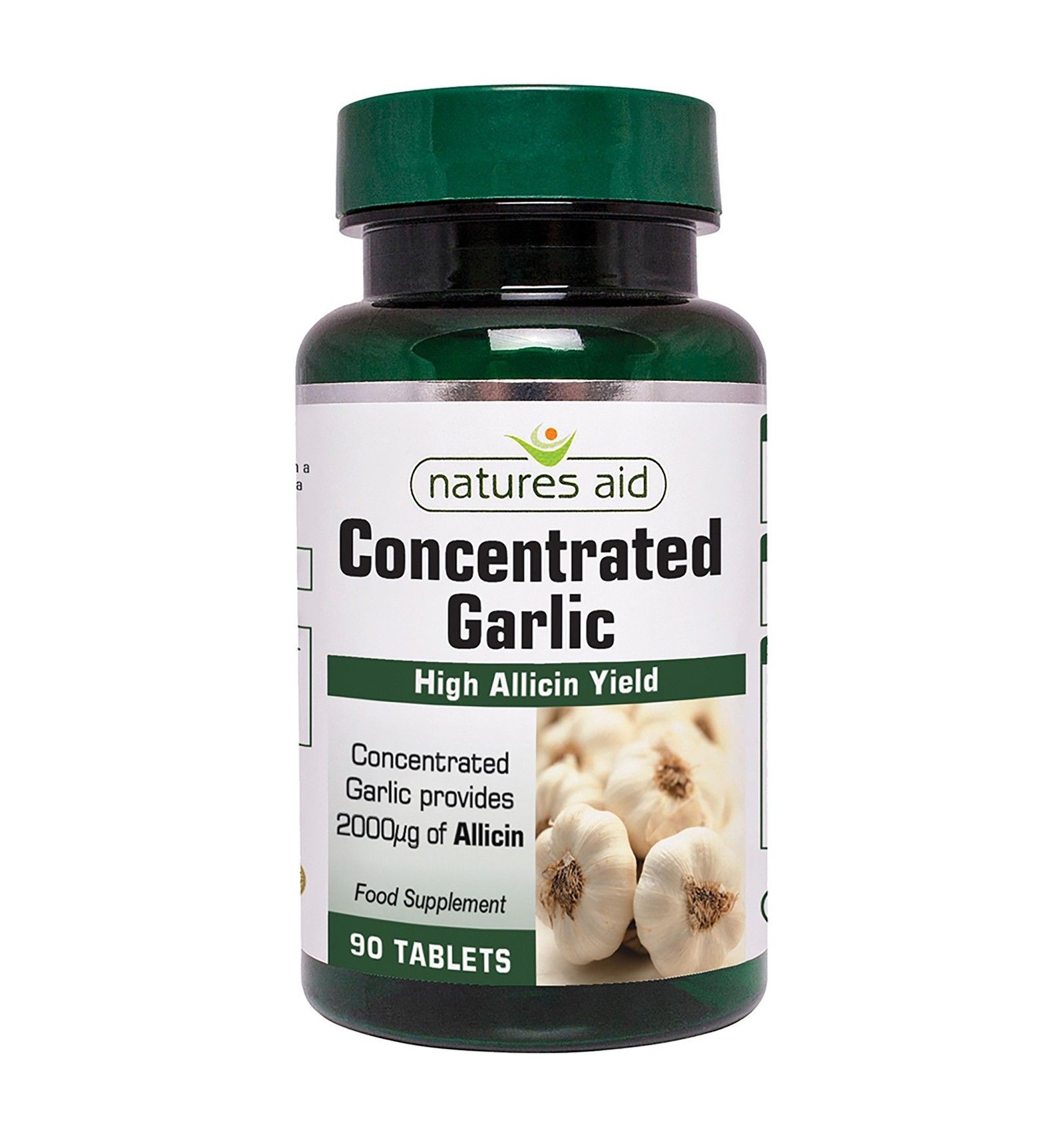 Natures Aid Garlic Concentrated Allicin - 90 Tablets