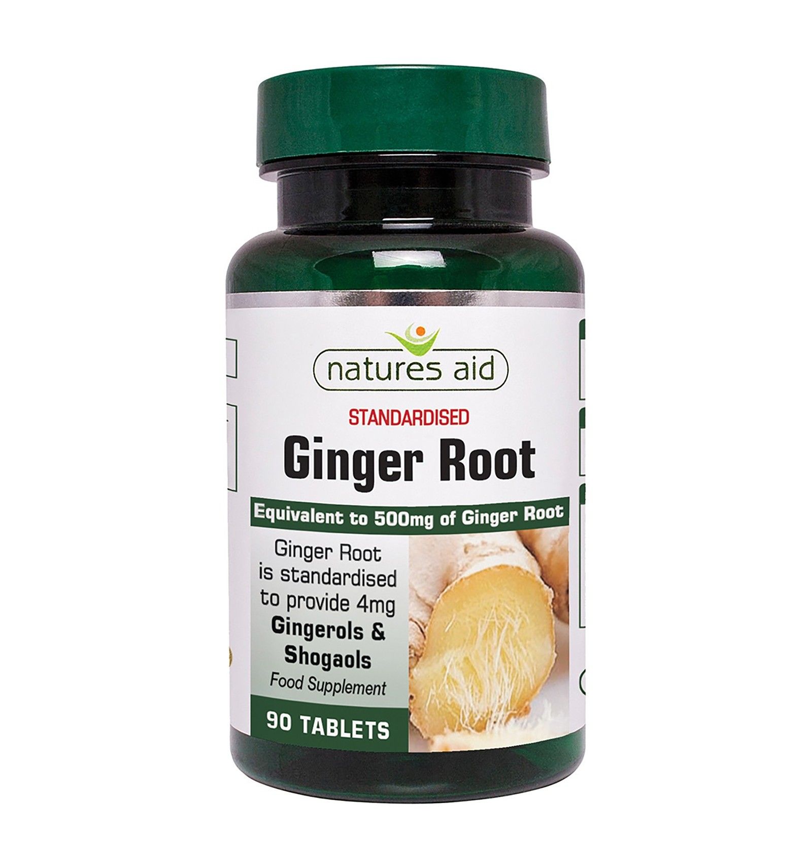 Natures Aid Ginger Root 500mg - 90 Tablets