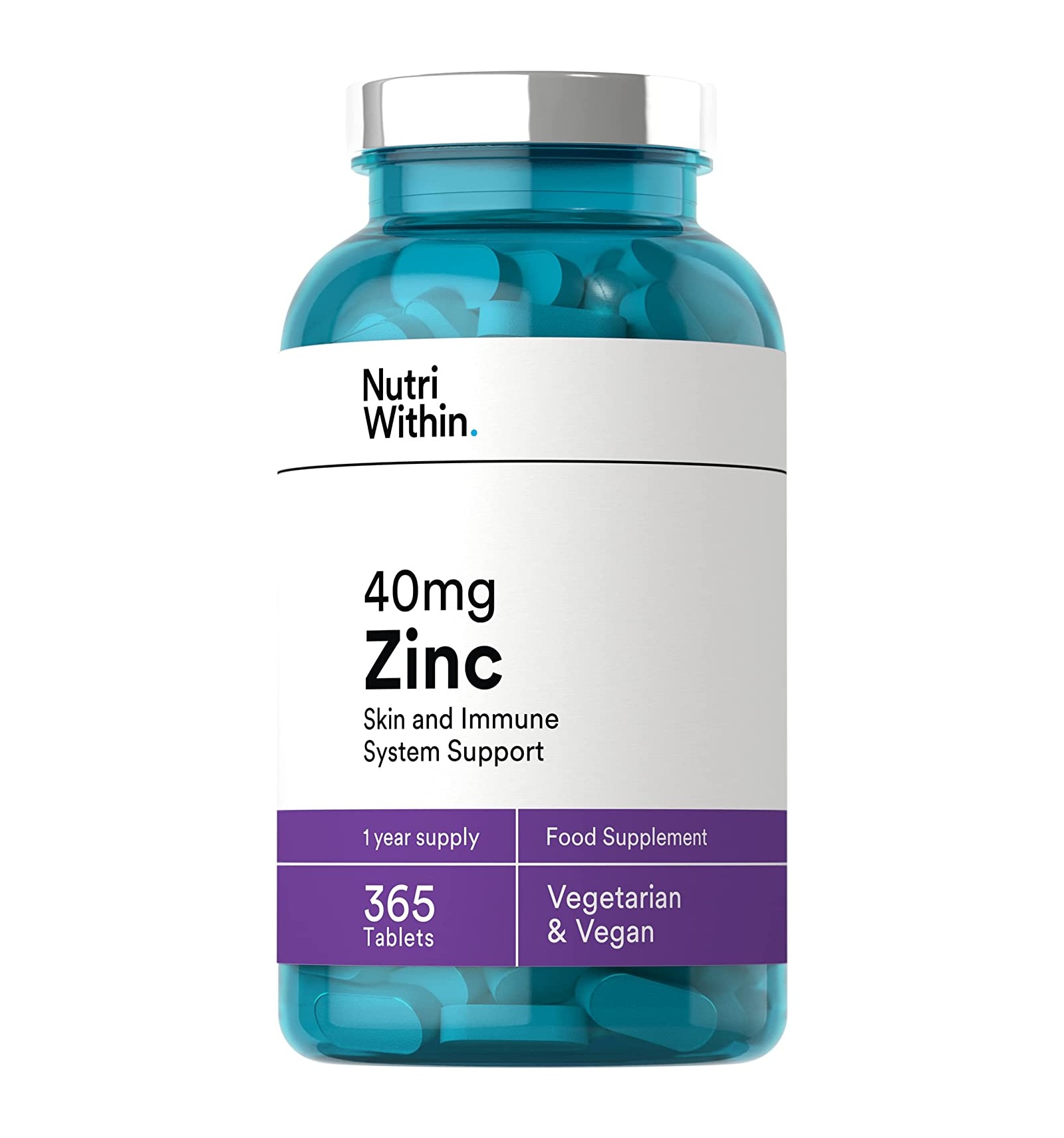 Nutri Within Zinc Tablets 100ug - 365 Tablets